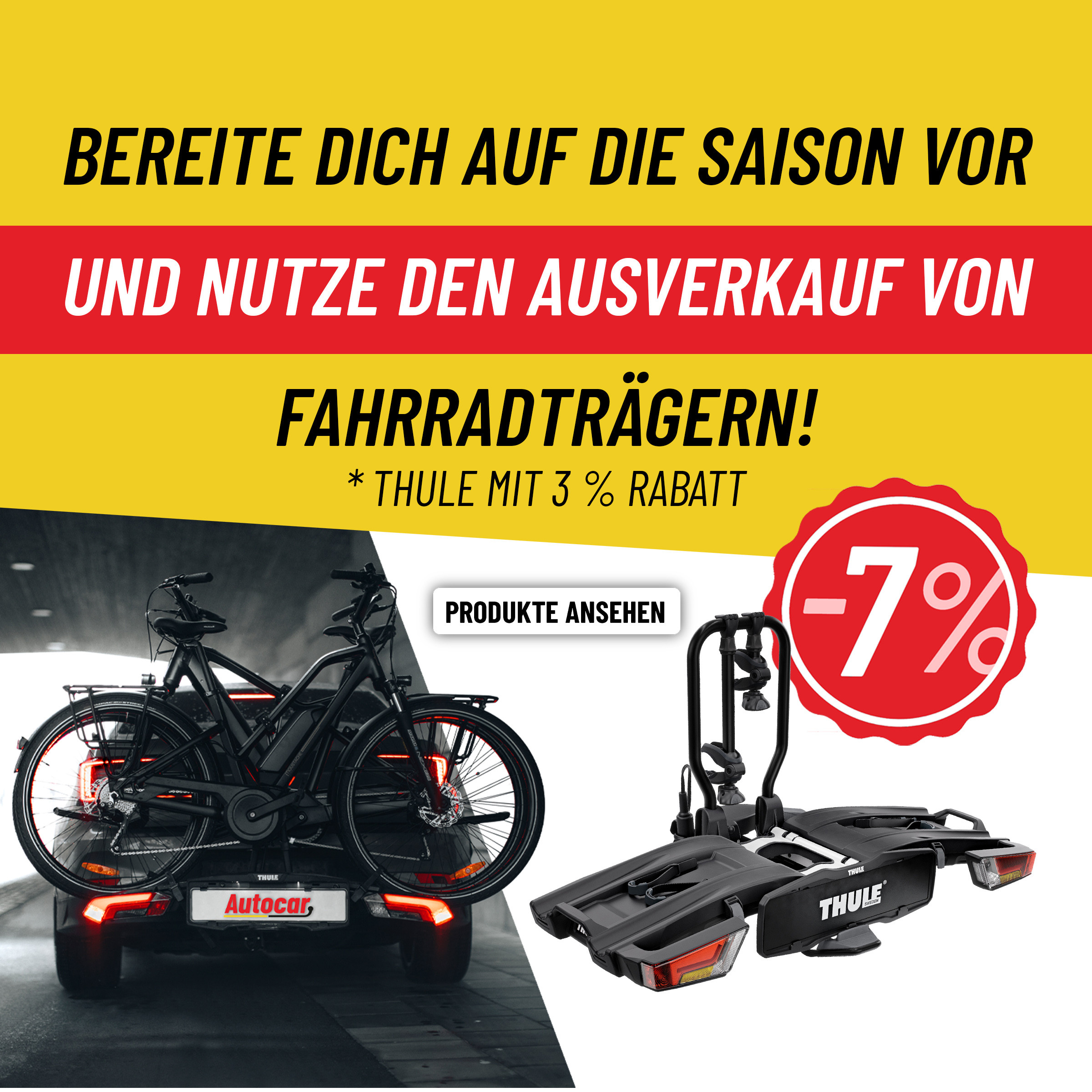 Sonderangebot. 7 % Rabatt auf Fahrradständer
